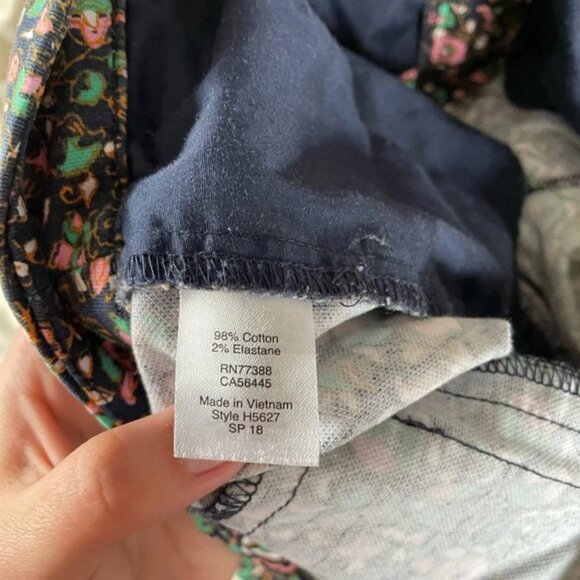 J. Crew Skimmer Ankle Pant Floral Begonia Office Work Pants‎ - Picture 6 of 8